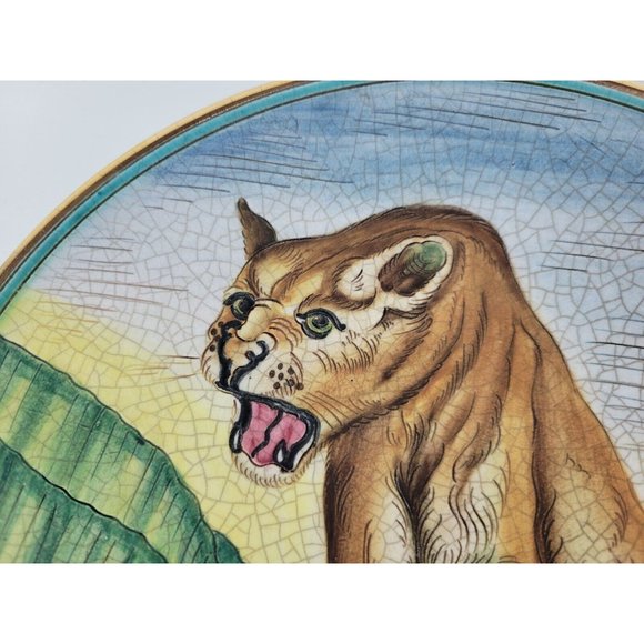 Vtg Veneto Flair Plate Puma V. Tiziano Italy Limited Edition - Picture 3 of 6